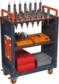 BT50 CNC Tool Holder Transfer Cart, Mobile CNC Tool Storage Cart by LYREIGNCNCME