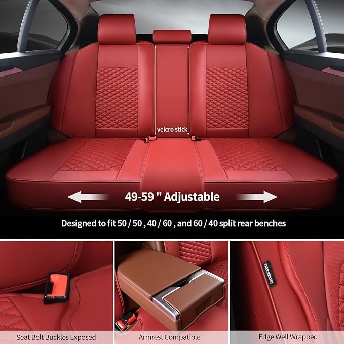 Car Seat Covers Full Set Leather Seat Covers Automotive Seat Covers Universal - Image 4