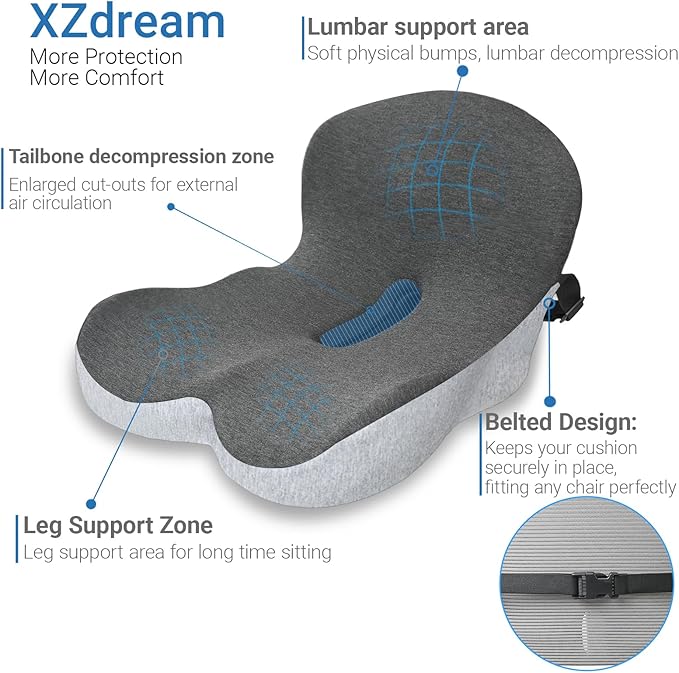 Memory Foam Seat Cushion, Office Chair Cushion - Image 3
