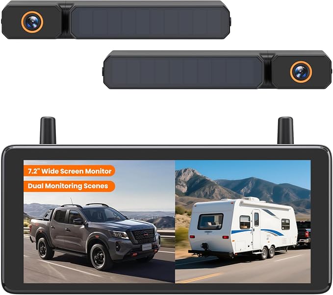 AUTO-VOX 2 Solar Wireless Backup Camera System by AUTO-VOX