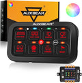 Auxbeam 8 Gang Switch Panel RB80 Toggle Momentary Pulsed RGB Dimmable Switch by Auxbeam