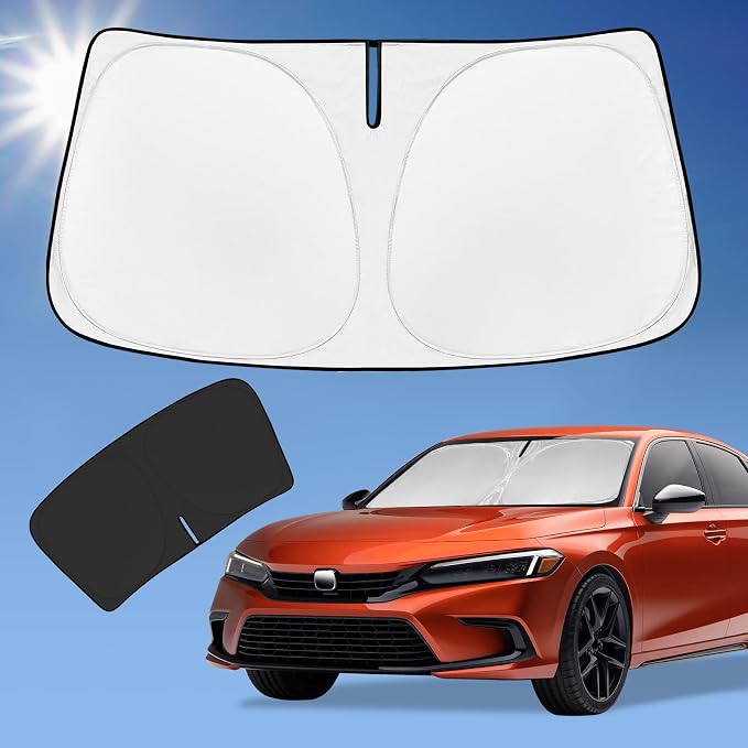 for Honda Civic 2022-2024 2025 Sun Shade Sunshade Windshield Cover, 4-Layer by ZOIBVCARSUNSHADE