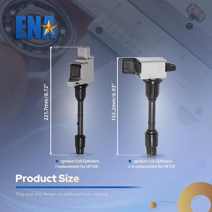 ENA Set of 6 Ignition Coil Pack 2000 2001 3.3 3.5 Compatible - Image 8