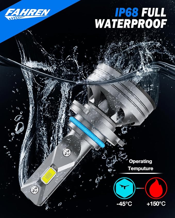 Upgraded 9012/HIR2 Light Bulb, 40000LM Super Bright 6500K, 7 Years Long Service - Image 5