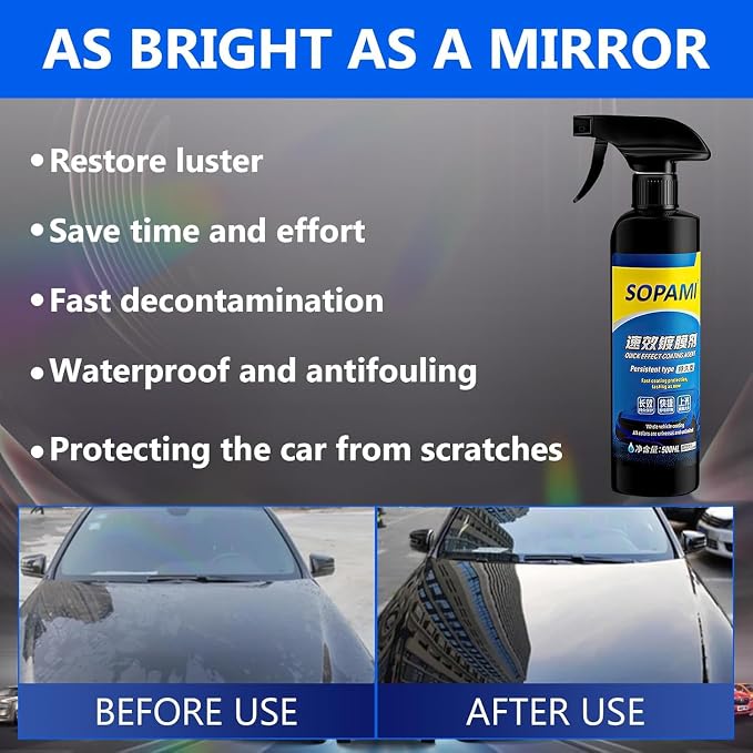 Car Coating Spray Set, Quick Effect Coating Agent, Quickly Coat Car Wax - Image 6