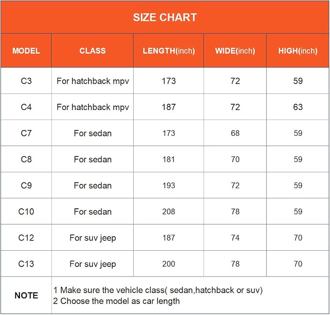 Kayme Car Covers for Automobiles Waterproof All Weather Sun Uv Rain Protection - Image 6