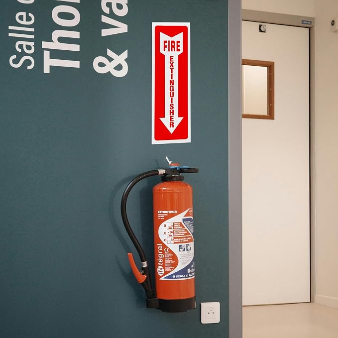 Madrigal fire extinguisher inside sticker, fire extinguisher sign, 2 - Image 7