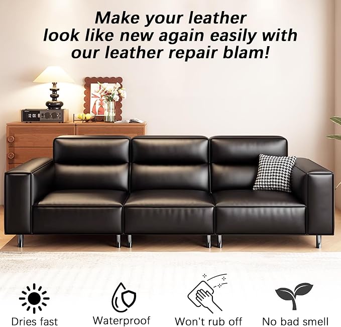 Black Leather Recoloring Balm, Leather Color Restorer Conditioner, Leather - Image 7