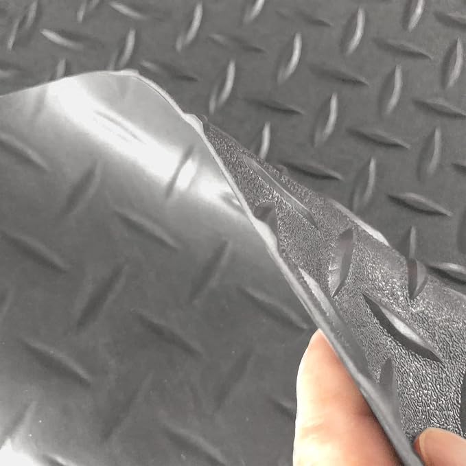 Boshen 5Ft x 7.5Ft Garage Floor Mat 2.5mm Thickened Rubber Flooring Roll - Image 2