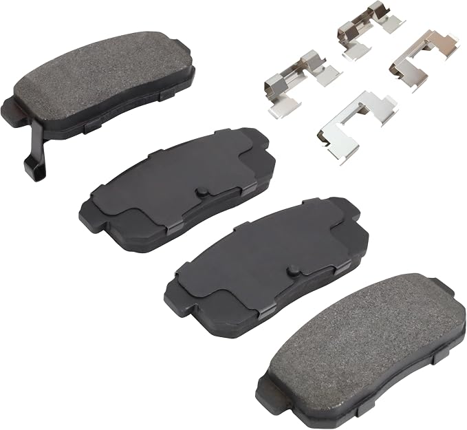 Premium Semi-Metallic Rear Brake Pads Compatible - Image 2