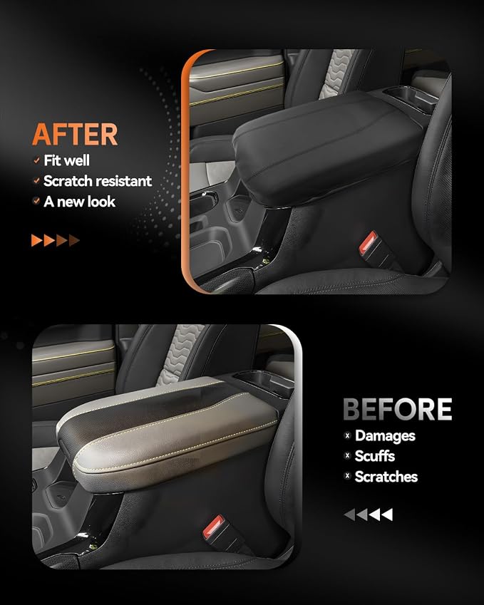 CDEFG for Chevrolet Silverado EV 2024 2025 Center Console Cover Armrest Box - Image 3