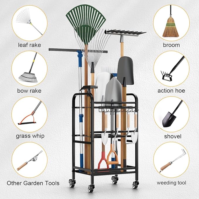 FZK Garden Tool Organizer, Garage Storage, Garden Tool Organizer - Image 6