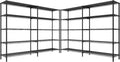 REIBII 5-Tier Heavy Duty Metal Wire Shelves, Industrial Style, 61.7"W x 72.4"H by REIBII