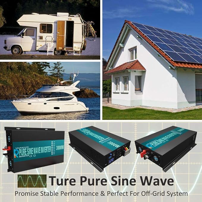 WZRELB Reliable 3000w Pure Sine Wave Solar Power Inverter 24v 110-120v 60hz - Image 9