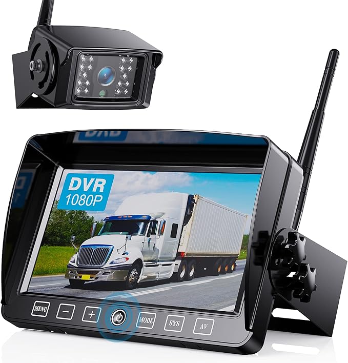 Digital Wireless Backup Camera System Kit, HD 1080P & IP69 Waterproof Wireless by ZEROXCLUB