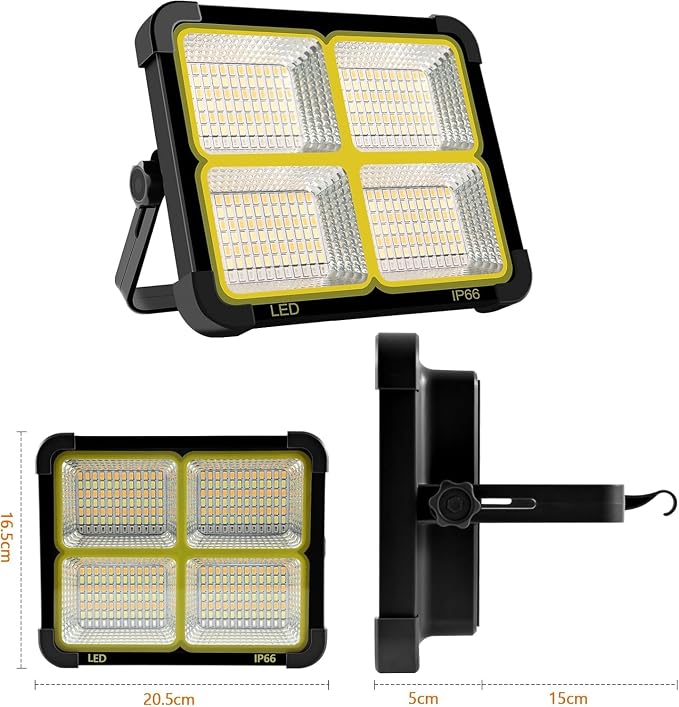 Portable LED Work Solar Light 100W 16500mAh 10000 LM - Image 2