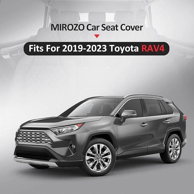 MIROZO Seat Covers for rav4, Waterproof Car Seat Covers Faux Leather Seat Cover - Image 7