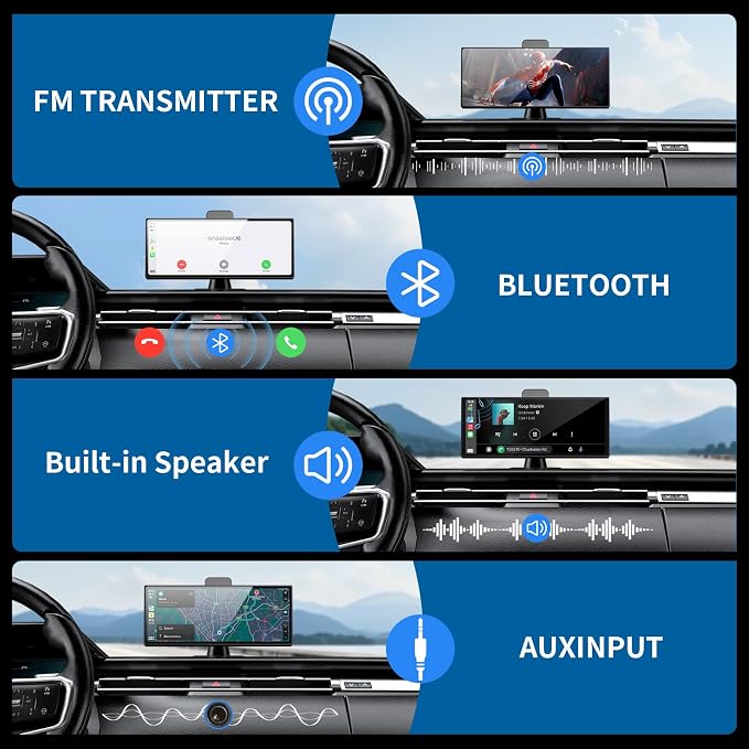 10.26" HD Wireless Android & Carplay Screen - Image 6