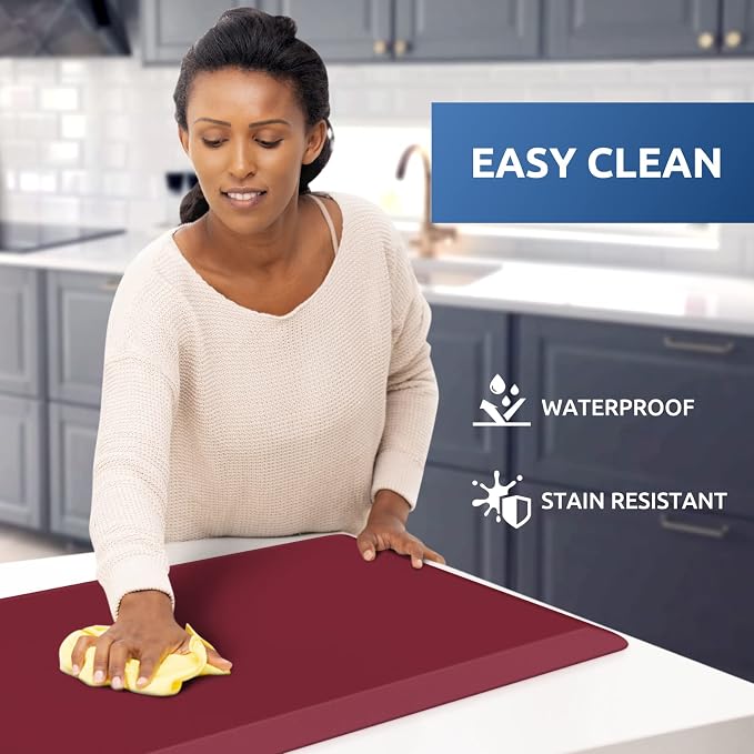 KitchenClouds Kitchen Mat Cushioned Anti Fatigue Kitchen Rug 17.3"x60" - Image 3