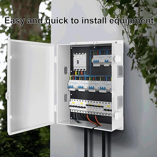 Outdoor Electrical Junction Box, ABS Water Resistant Enclosure - Image 3