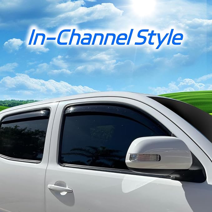 4 PCS in-Channel Window Rain Guards - Image 3