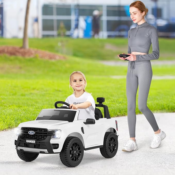 HONEY JOY Ride On Car, 12V Licensed Ford Ranger Electric Vehicle - Image 2