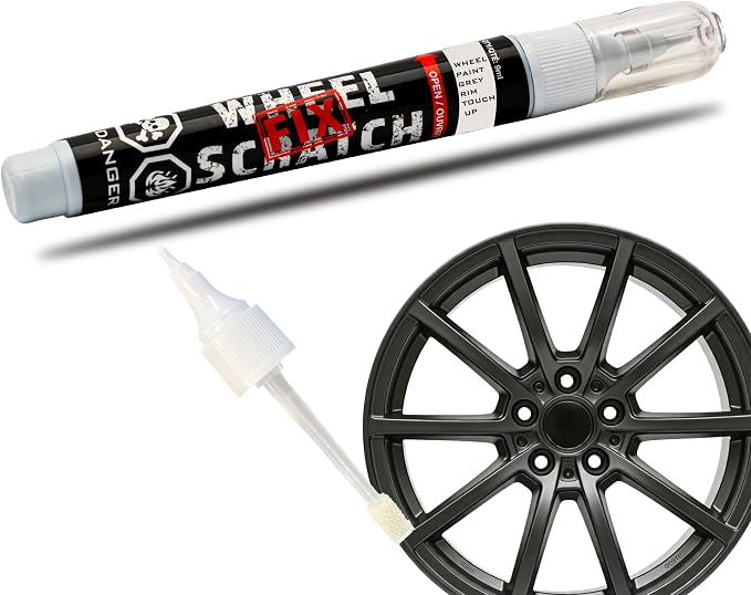 Gray Rim Touch Up Paint, Car Wheel Scratch Repair, Wheel Touch Up Paint Pen by ScratchFixProducts