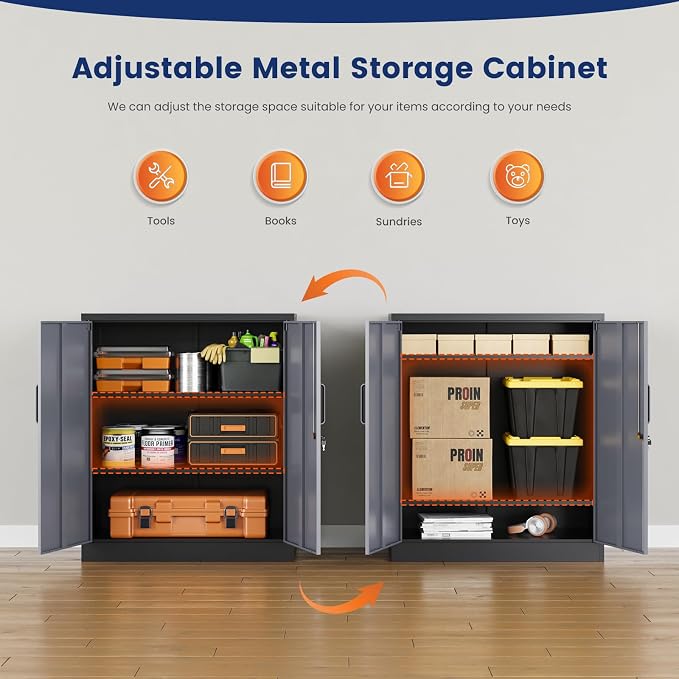 Yizosh Metal Garage Storage Cabinet - Image 4