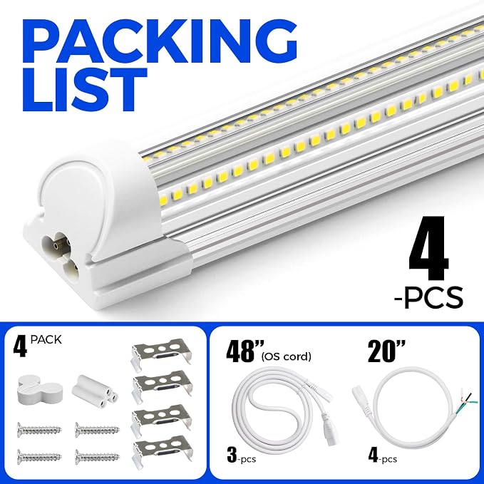 Barrina 8FT LED Shop Light Fixtures 100W, 15000LM 6500K Super Bright White - Image 9