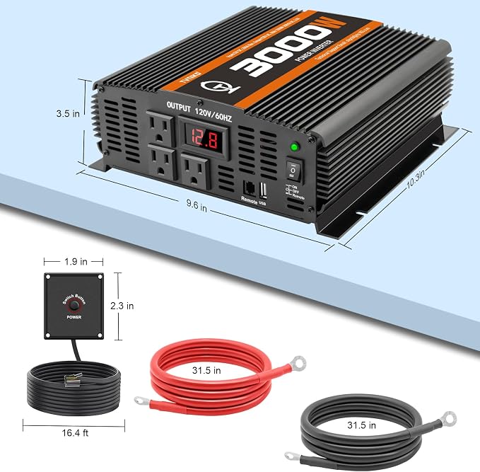 3000 Watt car Power Inverter 12V to 110V /120V - Image 3
