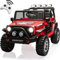 2-Seater Kids Ride on Truck Car, 12V Battery Powered Electric Vehicle by HOMFAMILIA