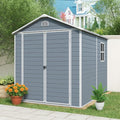 6x8 FT Outdoor Storage Shed, Resin Garden Shed by BNSPLY
