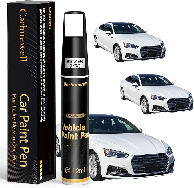 Ibis White Touch Up Paint Compatible by Carhuewell