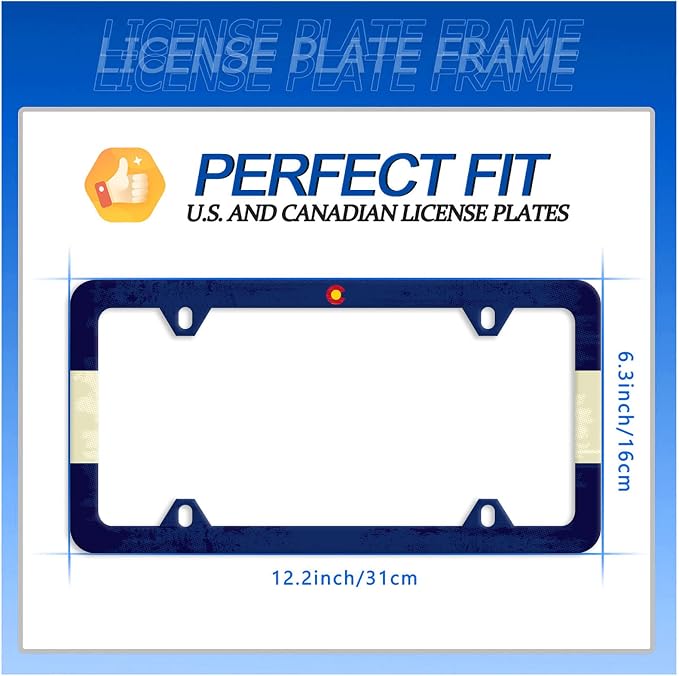 Colorado State Flag License Plate Frame License Plate Stainless Steel Parts - Image 7