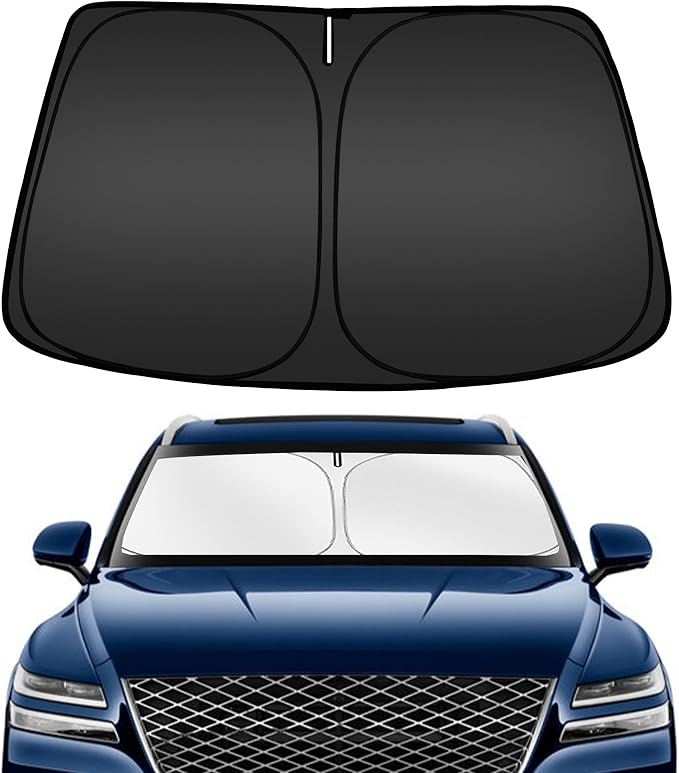 ARISMOTOR Windshield Sun Shade for Genesis GV80 2021-2025, Custom Fit Foldable by ARISMOTOR