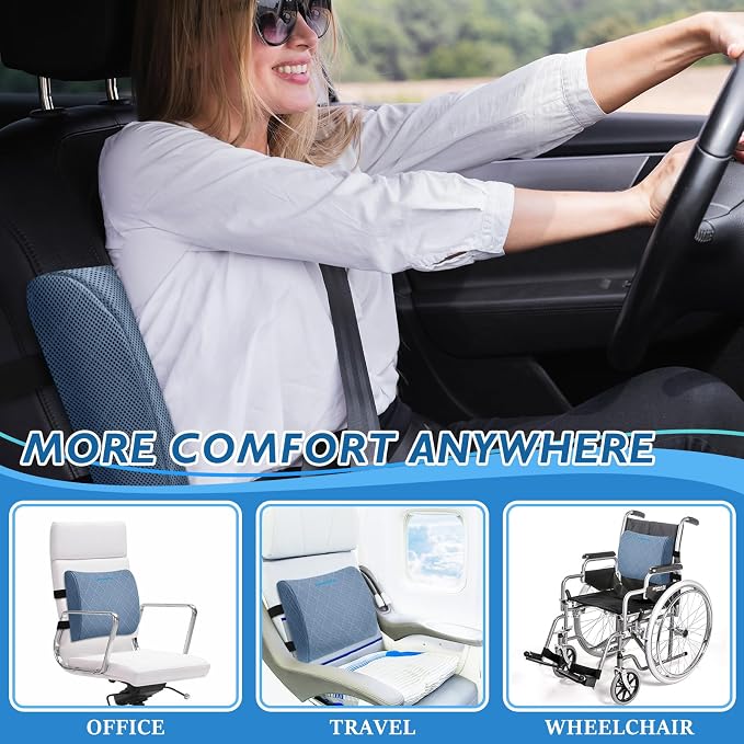 Lumbar Support Pillow for Office Chair Back Support Lumbar Pillow for Car - Image 6