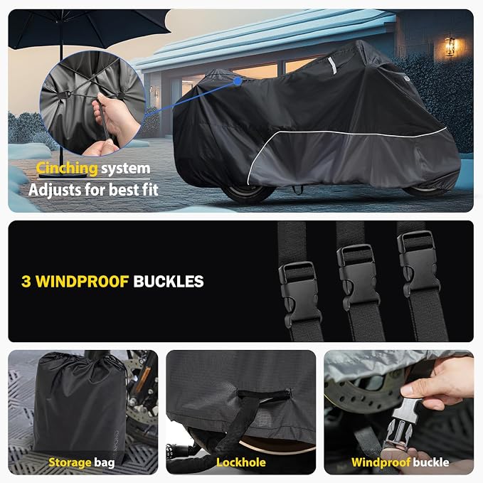Motorcycle Cover for Harley Davidson Touring Models Road Glide Limited - Image 5