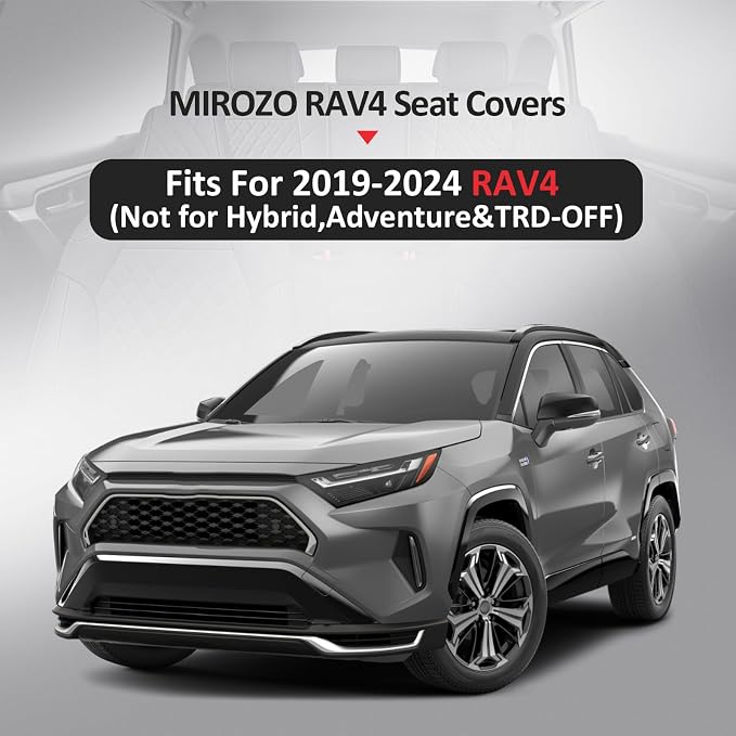 MIROZO Seat Covers for Rav4, Non-Hybrid Toyota RAV4 Seat Covers Car Seat Cover - Image 7