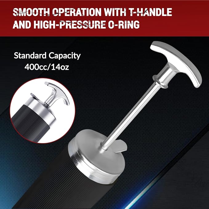 Grease Gun Kit, 8000 PSI Heavy Duty Grease Gun - Image 5