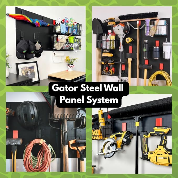GATOR MAGNETICS Wall Panel Storage & Organization System 2 Pack– 16.75" x 12" - Image 3