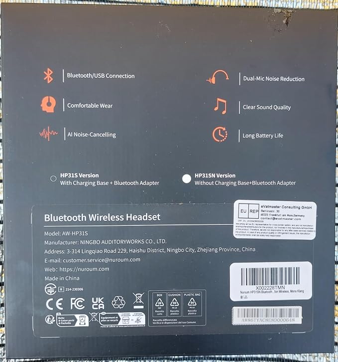 NUROUM Wireless Headset with Mic - Image 9
