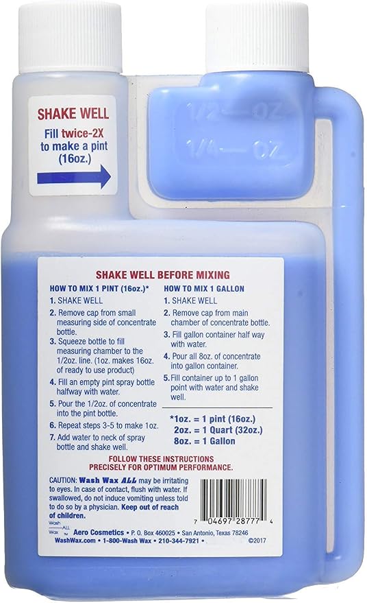 Wet or Waterless Car Wash Wax 8oz Concentrate Aircraft Quality - Image 5