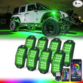 Xprite 8 Pods Rock Lights Wide Angle Bluetooth RGB Rocklights, Compatible Jeep by XPRITE
