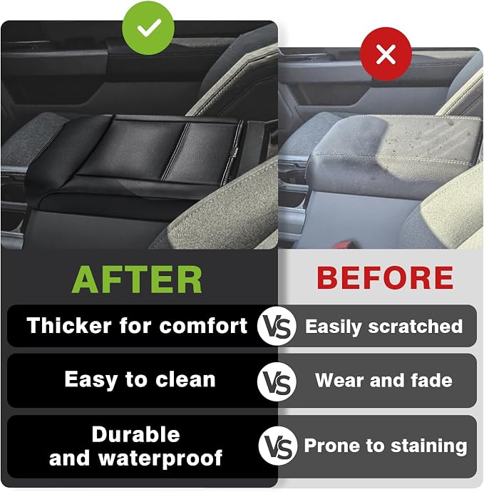 Muslogy Center Console Armrest Cover Compatible - Image 6