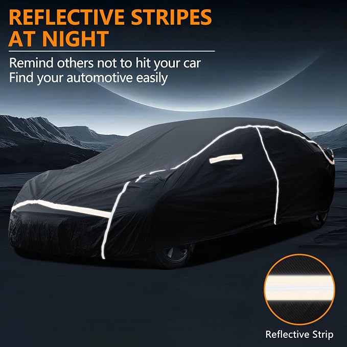 Car Cover Waterproof All Weather, 6 Layers Car Covers - Image 3