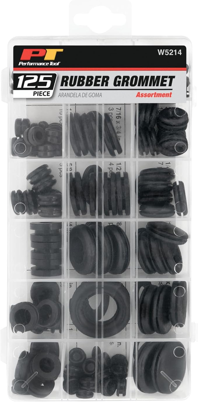 Performance Tool W5214 125pc Rubber Grommet Assortment in Organizer Case - Image 5