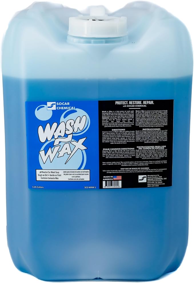 SOCAR Wash N Wax Car Wash Soap - 5 Gal. by Socar-HandcraftedCleaningSolutions