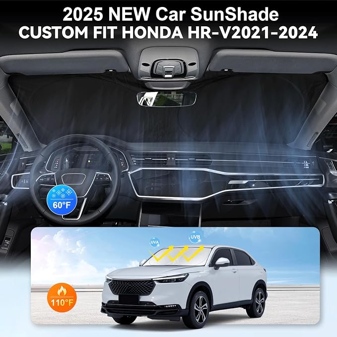 Custom Fit HR-V Windshield Sunshade - Image 4