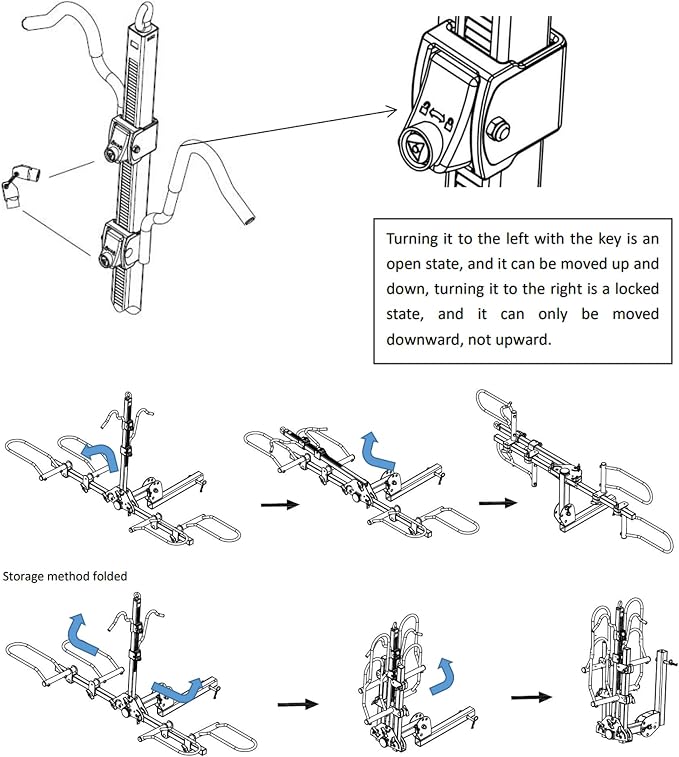 POLESTAR Hitch Mounted 2-Bike Rack, 200lbs Capacity Bike Rack Hitch - Image 3