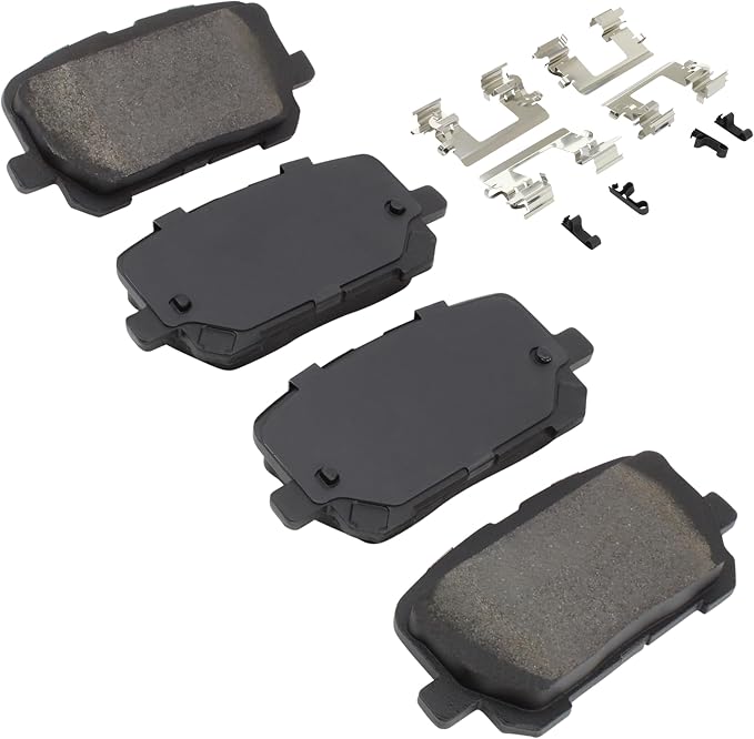 Premium Semi-Metallic Rear Brake Pads Compatible - Image 2